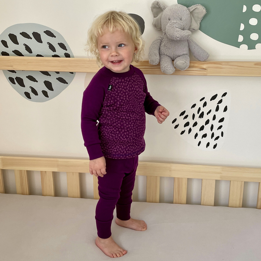 Rostoucí MERINO komplet Plum flower