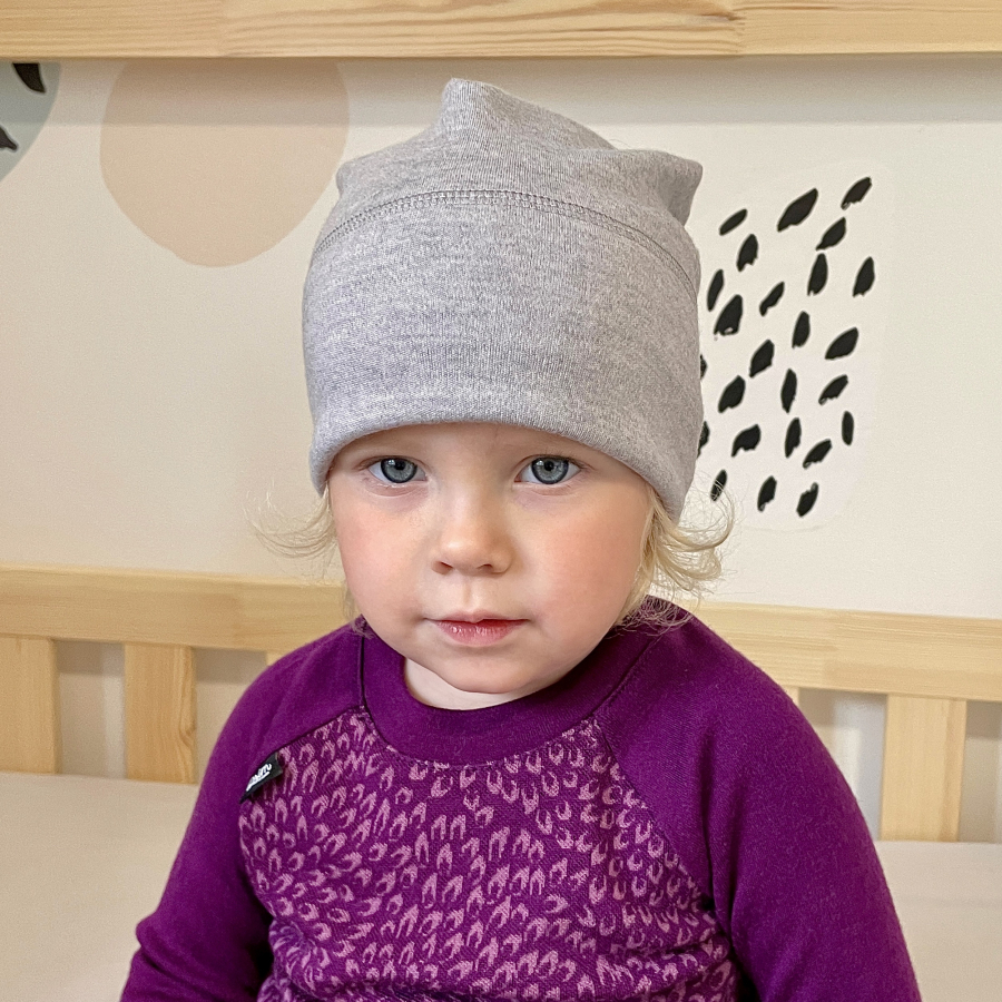 MERINO čepice Double Look KIDS grey