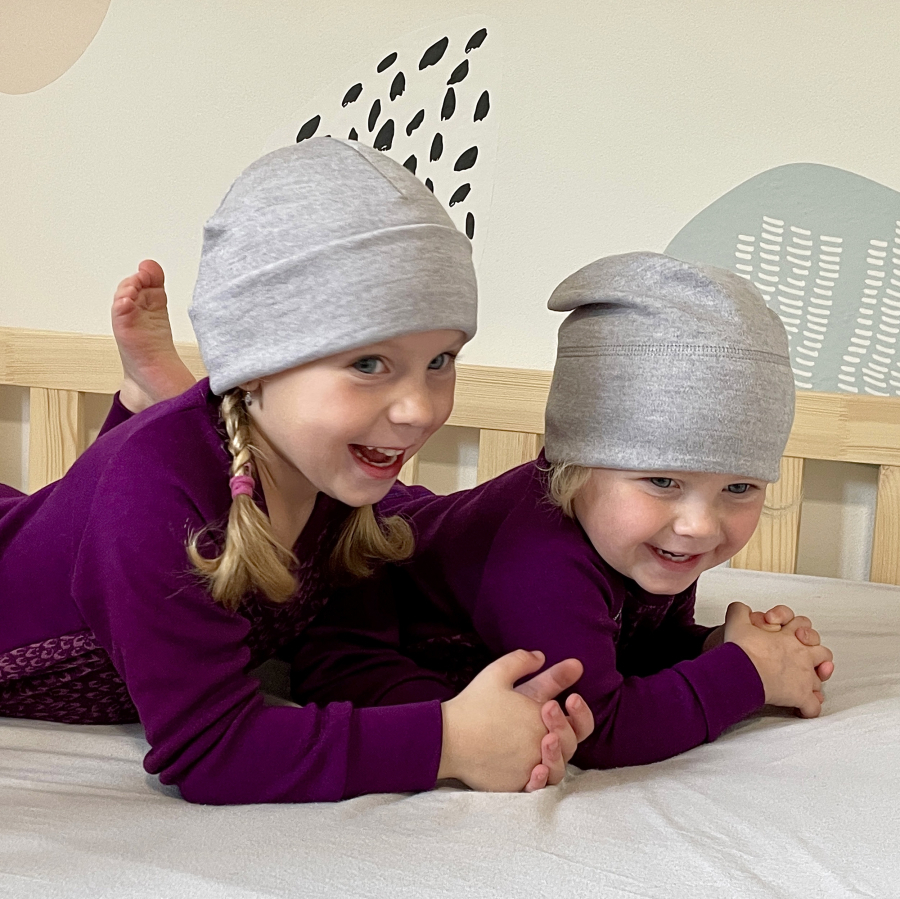 MERINO čepice Double Look KIDS grey