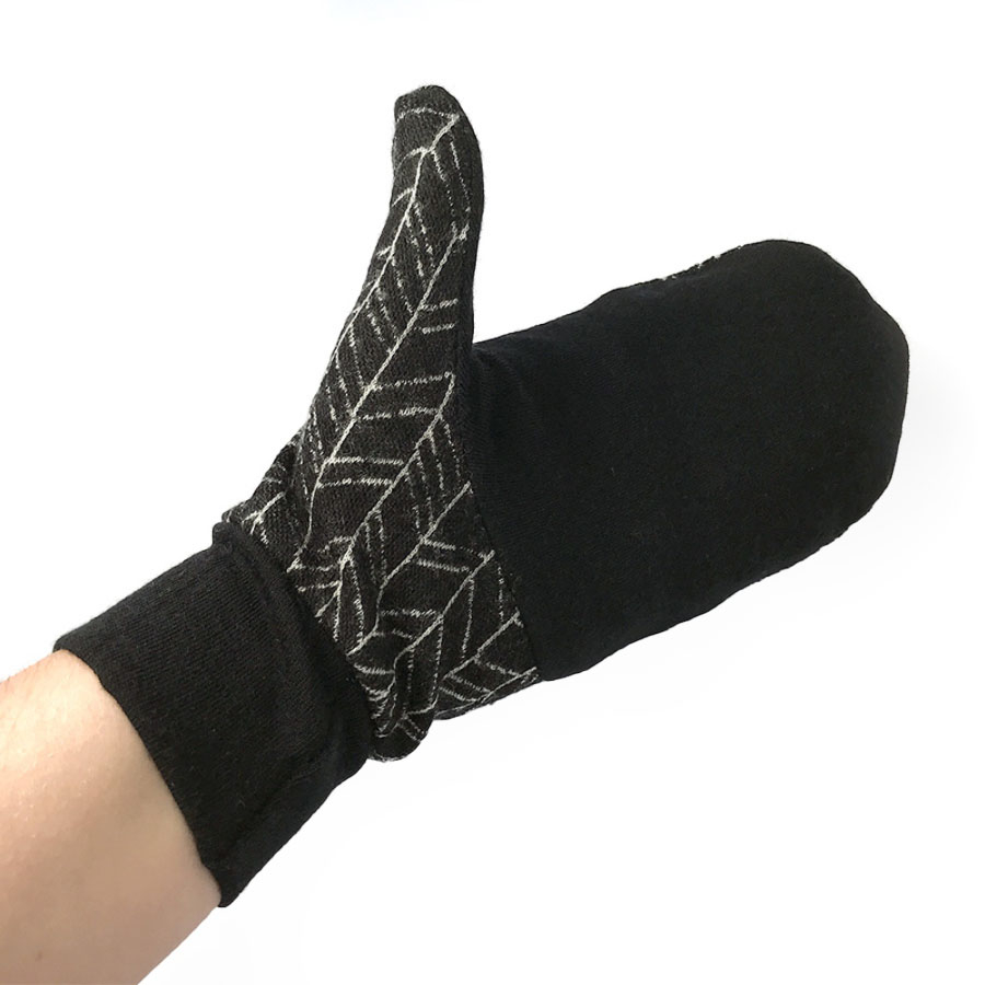 MERINO palčáky Black Line Knit, pro muže