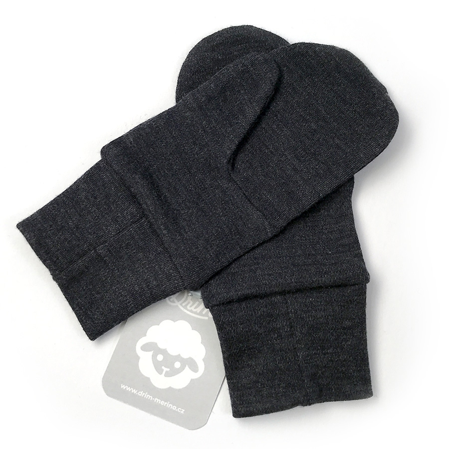 MERINO palčáky Grafit (jednovrstvé)