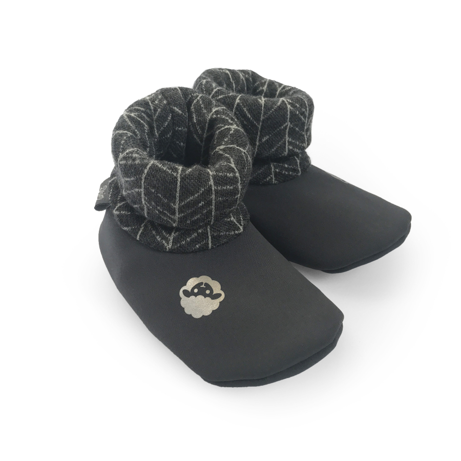 Softshelláčky MERINO soxie grey line knit