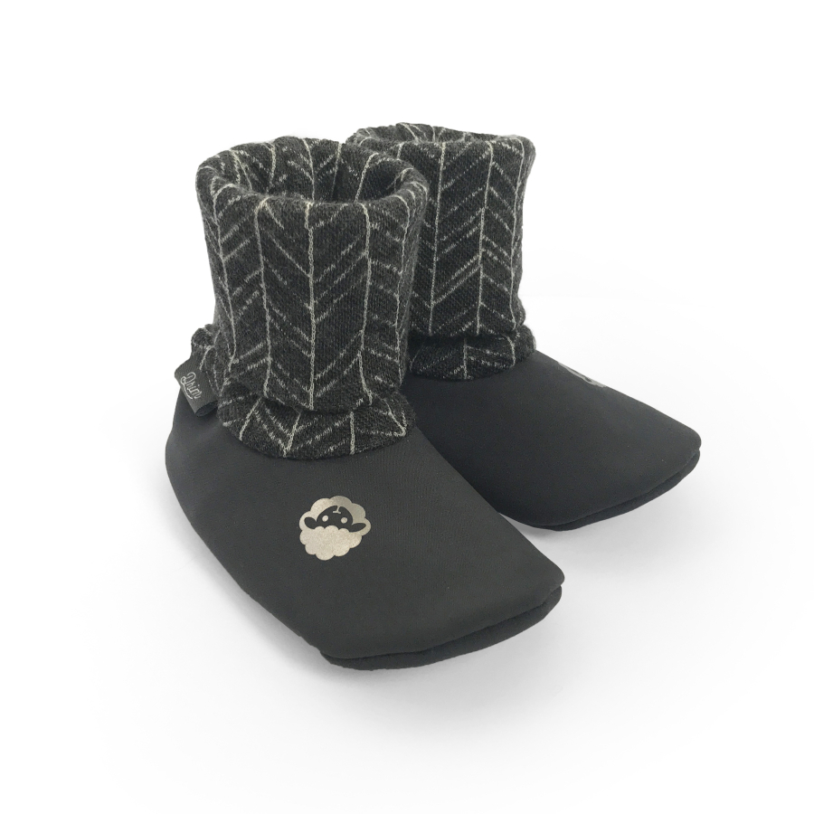 Softshelláčky MERINO soxie grey line knit