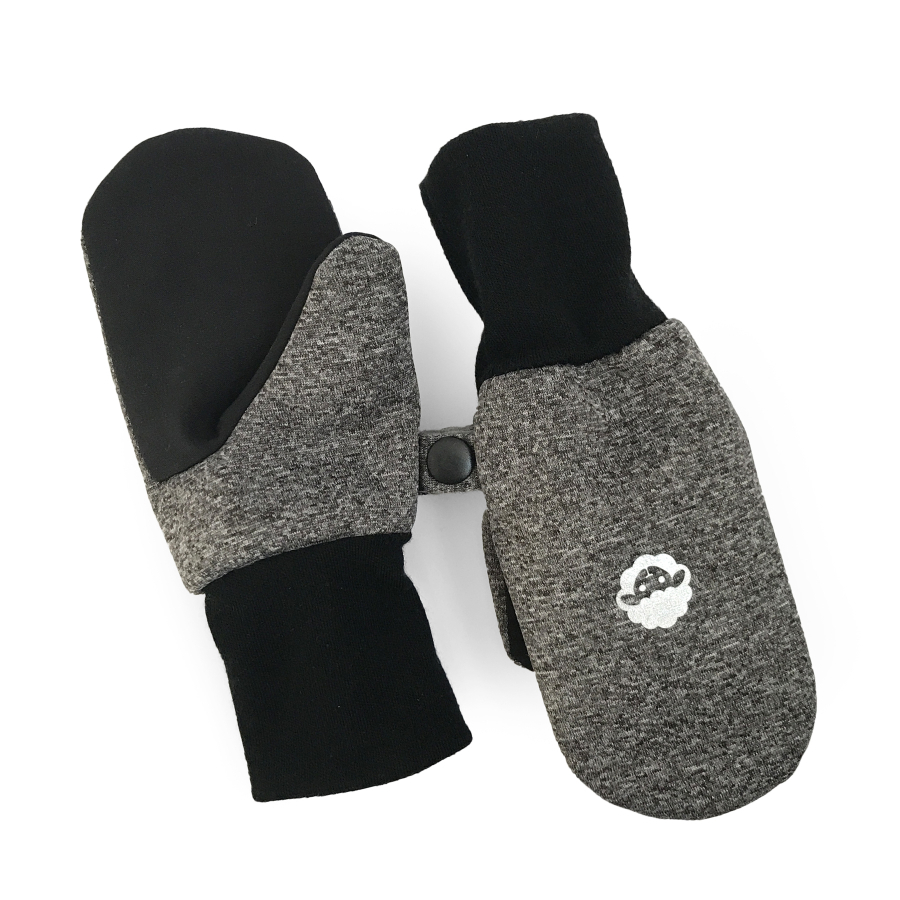 Softshelláčky MERINO palčáky ash/black