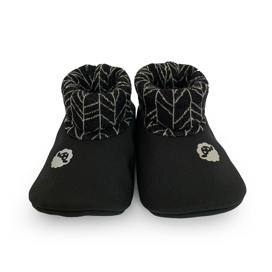 Softshelláčky MERINO soxie black line knit