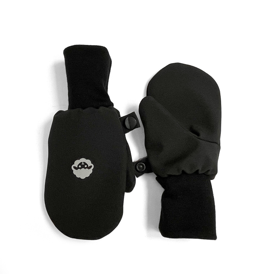 Softshelláčky MERINO palčáky all black