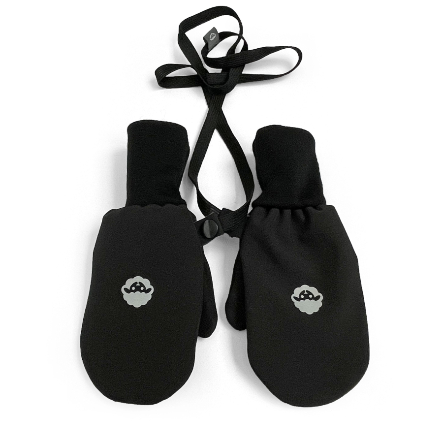 Softshelláčky MERINO palčáky all black