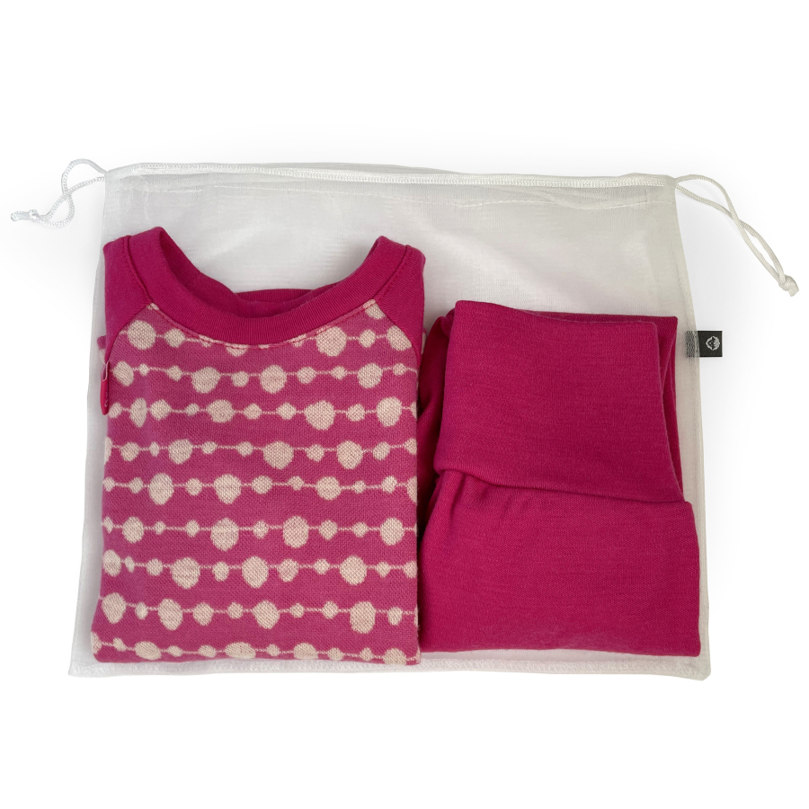 Rostoucí MERINO komplet Pink bubbles