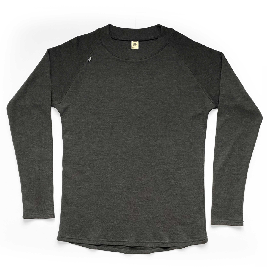 Pánské MERINO tričko s dlouhým rukávem Grafit