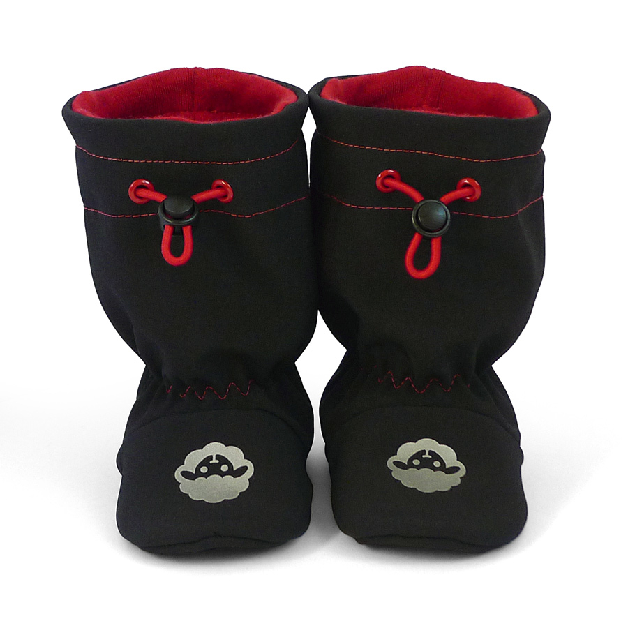 Softshelláčky MERINO classic black/red