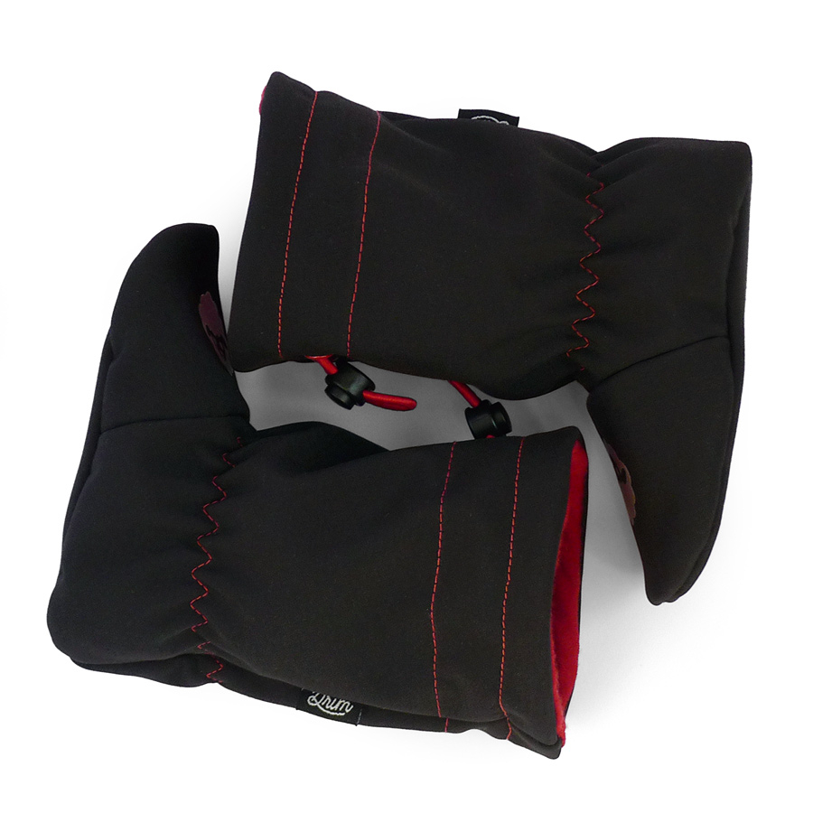 Softshelláčky MERINO classic black/red