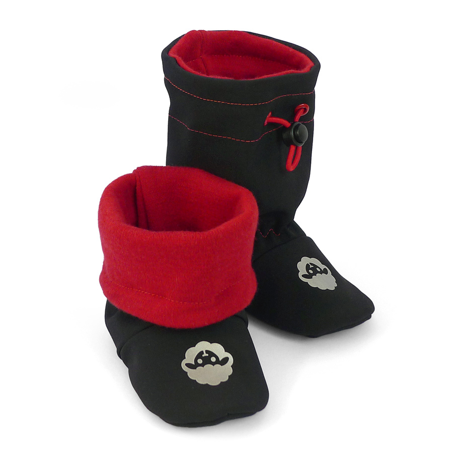 Softshelláčky MERINO classic black/red