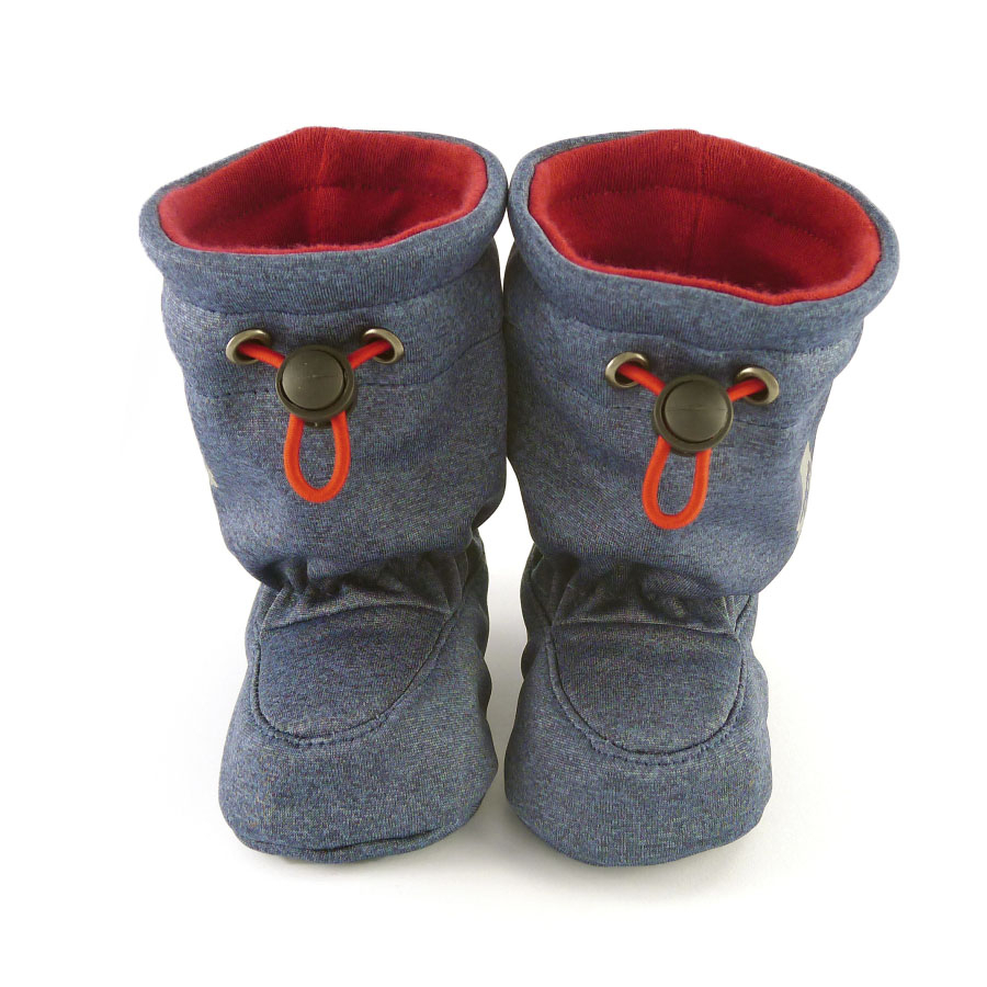 Softshelláčky MERINO boots denim/red