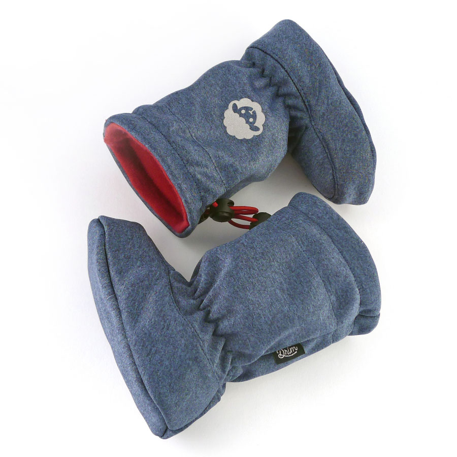 Softshelláčky MERINO boots denim/red