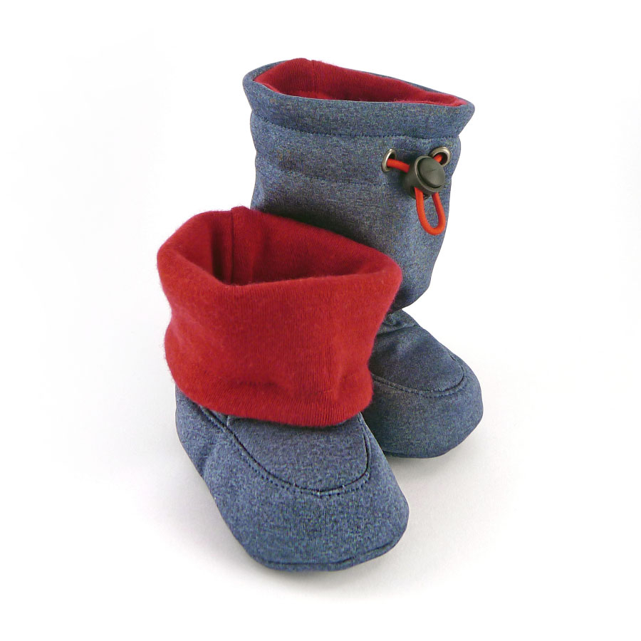 Softshelláčky MERINO boots denim/red