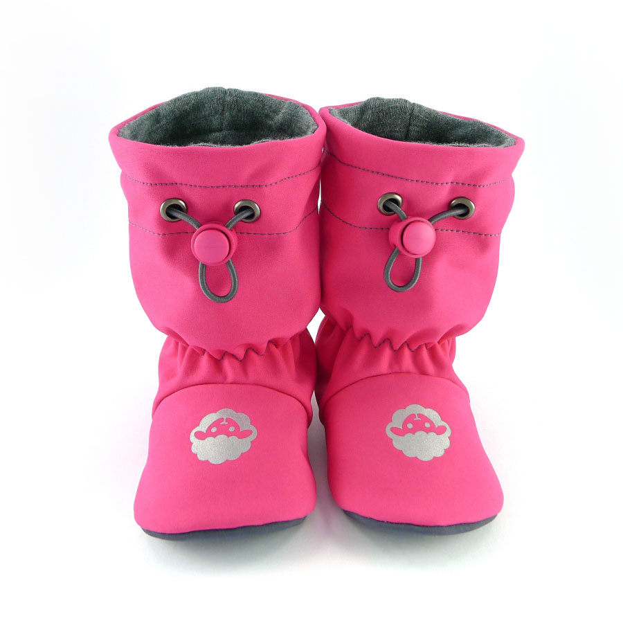 Softshelláčky MERINO classic pink/grafit