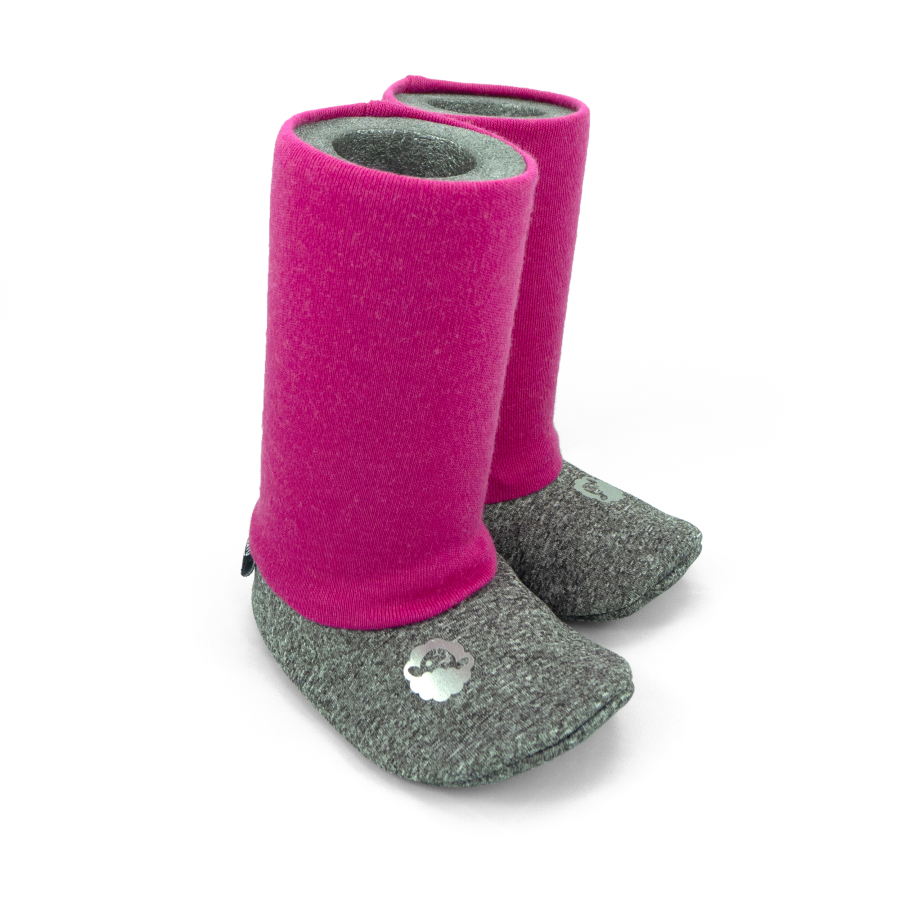 Softshelláčky MERINO soxie ash/pink