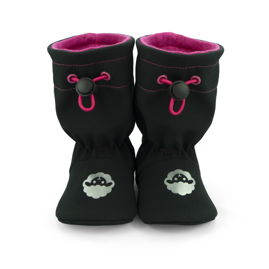 Softshelláčky MERINO classic black/pink