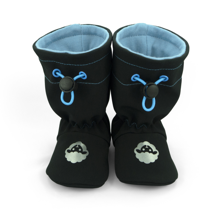 Softshelláčky MERINO classic black/sky